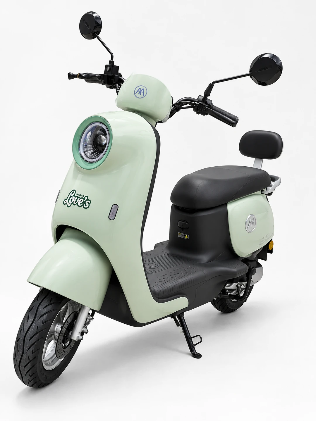 AIMA Luna Bliss Verde, vista em três quartos
