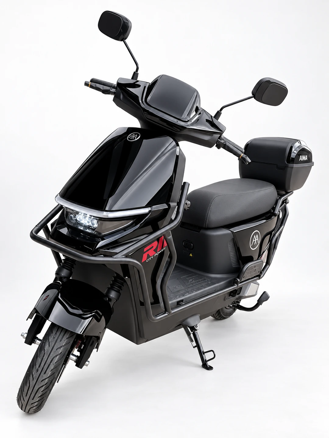 AIMA Liberty Ultra Preta, vista em três quartos