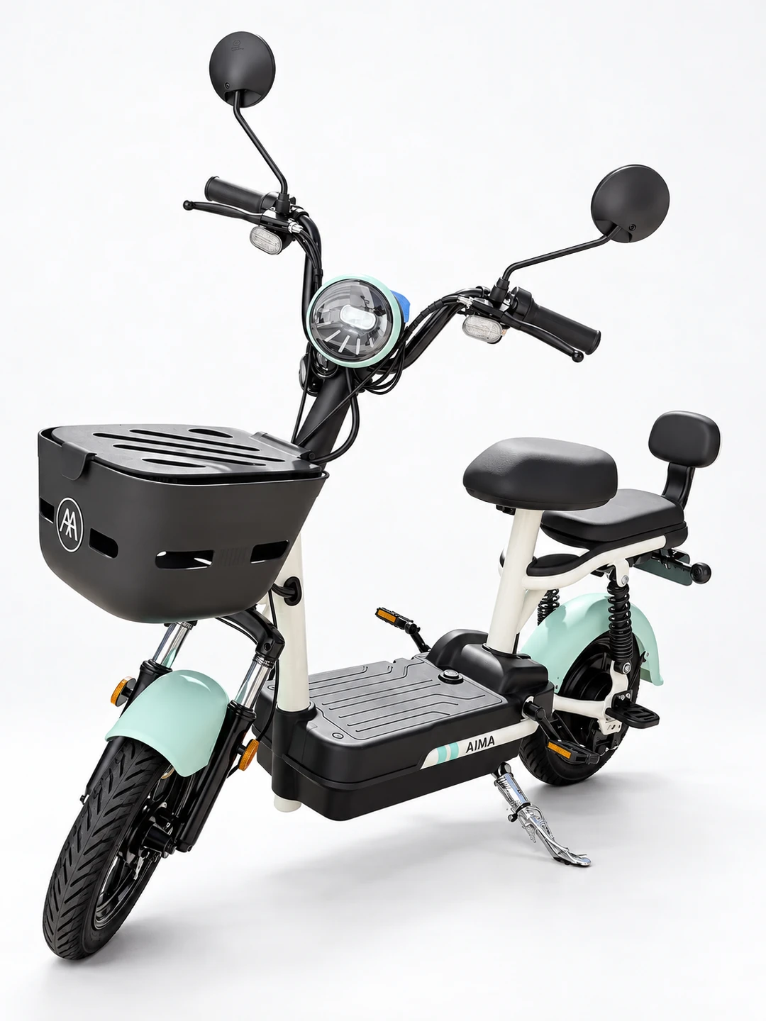 AIMA Mini Verde, vista em três quartos